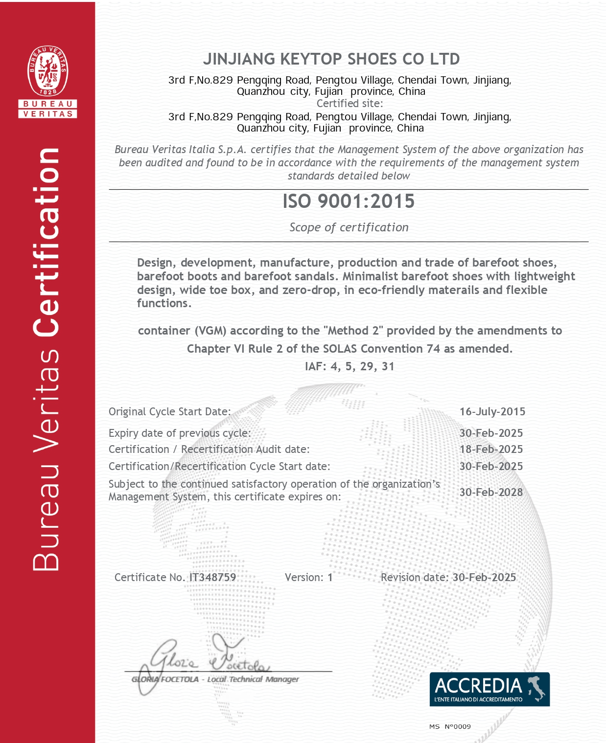 ISO 9001:2015 Certification